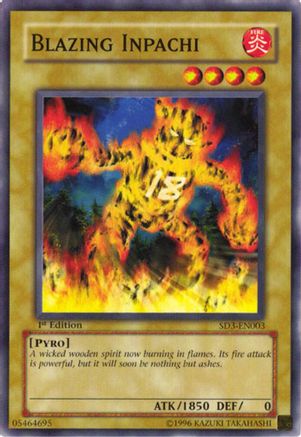 Image of Blazing Inpachi (SD3-EN003) - Structure Deck: Blaze of Destruction 1st Edition