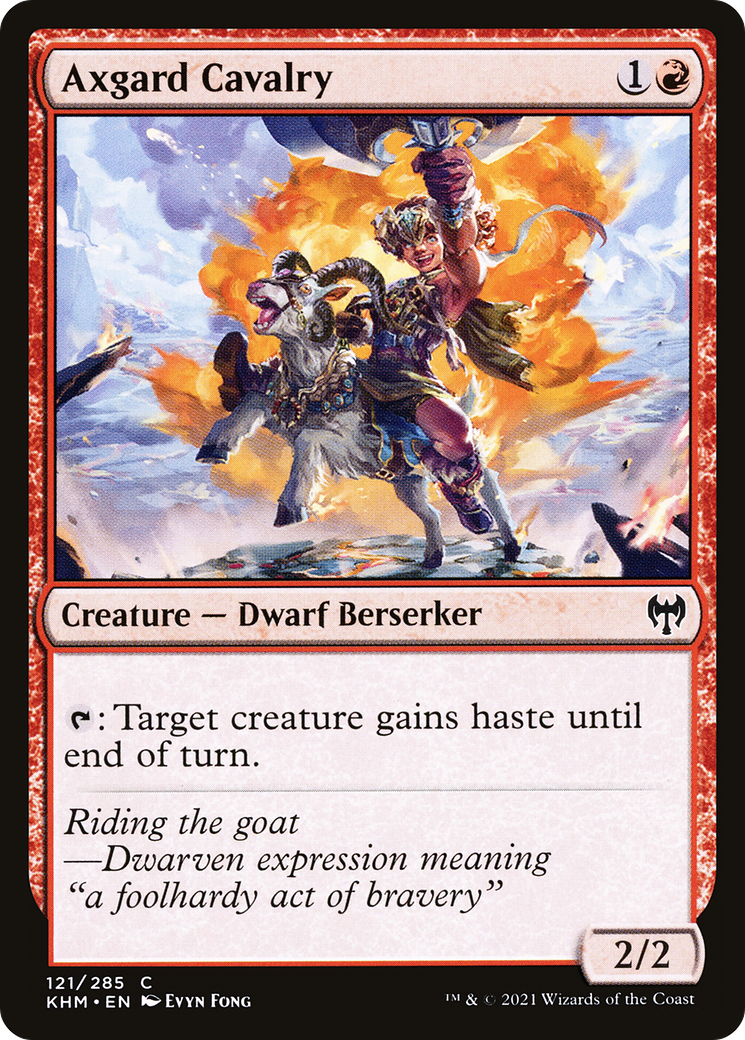 Image of Axgard Cavalry (KHM-121) - Kaldheim Foil