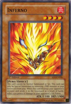 Image of Inferno (SD3-EN006) - Structure Deck: Blaze of Destruction 1st Edition