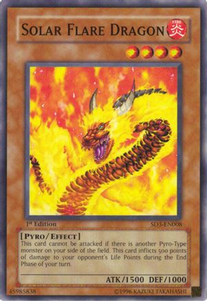 Image of Solar Flare Dragon (SD3-EN008) - Structure Deck: Blaze of Destruction 1st Edition