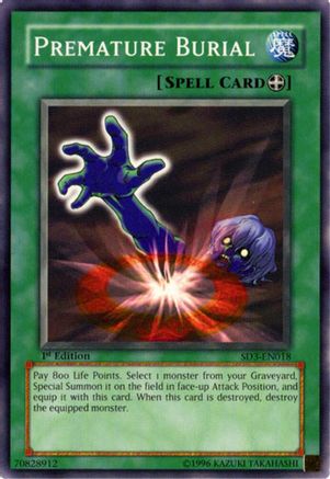 Image of Premature Burial (SD3-EN018) - Structure Deck: Blaze of Destruction 1st Edition