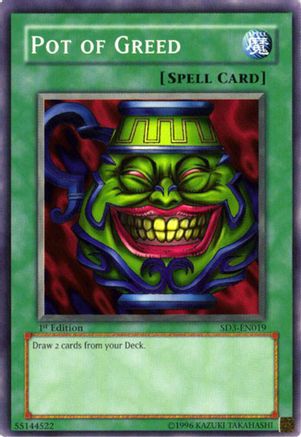 Image of Pot of Greed (SD3-EN019) - Structure Deck: Blaze of Destruction 1st Edition