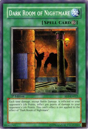 Image of Dark Room of Nightmare (SD3-EN022) - Structure Deck: Blaze of Destruction 1st Edition