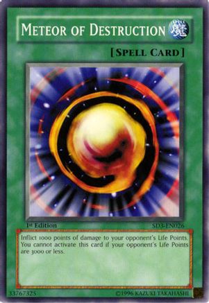 Image of Meteor of Destruction (SD3-EN026) - Structure Deck: Blaze of Destruction 1st Edition