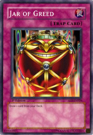 Image of Jar of Greed (SD3-EN029) - Structure Deck: Blaze of Destruction 1st Edition
