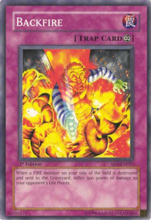 Image of Backfire (SD3-EN031) - Structure Deck: Blaze of Destruction 1st Edition