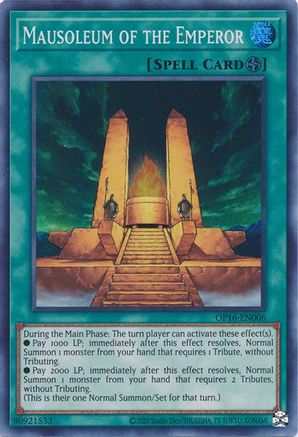 Image of Mausoleum of the Emperor (OP16-EN006) - OTS Tournament Pack 16 Unlimited