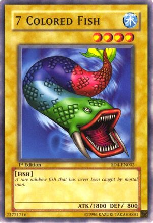 Image of 7 Colored Fish (SD4-EN002) - Structure Deck: Fury from the Deep 1st Edition