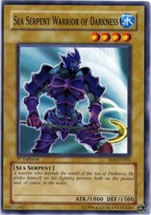 Image of Sea Serpent Warrior of Darkness (SD4-EN003) - Structure Deck: Fury from the Deep 1st Edition