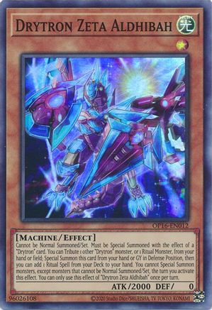 Image of Drytron Zeta Aldhibah (OP16-EN012) - OTS Tournament Pack 16 Unlimited