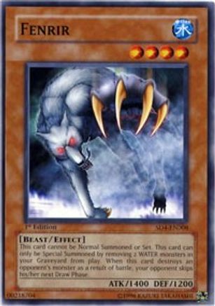 Image of Fenrir (SD4-EN008) - Structure Deck: Fury from the Deep 1st Edition