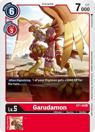 Image of Garudamon - ST1-08 (Tamer Party Vol. 2 Promo) (ST1-08) - Starter Deck 01: Gaia Red
