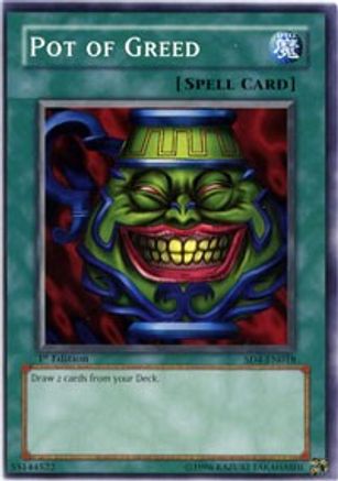 Image of Pot of Greed (SD4-EN018) - Structure Deck: Fury from the Deep 1st Edition