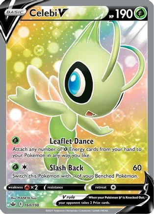 Image of Celebi V (Full Art) 160/198  - Holofoil SWSH06 Chilling Reign - Ultra Rare