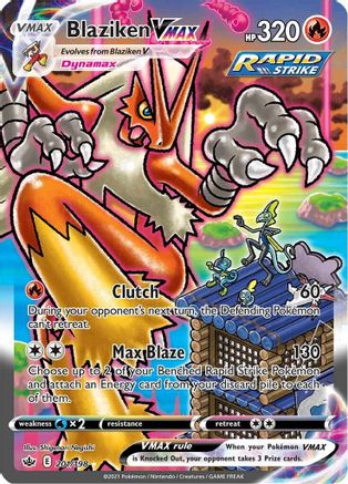 Image of Blaziken VMAX (Alternate Art Secret) 201/198  - Holofoil SWSH06 Chilling Reign - Secret Rare