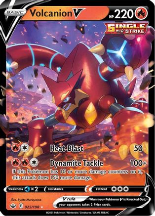 Image of Volcanion V 025/198  - Holofoil SWSH06 Chilling Reign - Ultra Rare