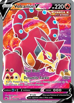 Image of Volcanion V (Full Art) 162/198  - Holofoil SWSH06 Chilling Reign - Ultra Rare