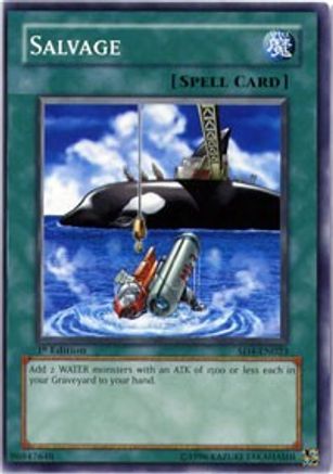 Image of Salvage (SD4-EN023) - Structure Deck: Fury from the Deep 1st Edition