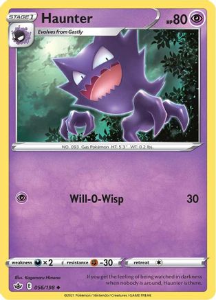 Image of Haunter 056/198  SWSH06 Chilling Reign - Uncommon