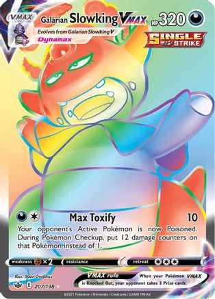 Image of Galarian Slowking VMAX (Secret) 207/198  - Holofoil SWSH06 Chilling Reign - Secret Rare