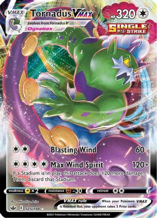 Image of Tornadus VMAX 125/198  - Holofoil SWSH06 Chilling Reign - Ultra Rare