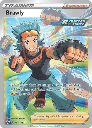 Image of Brawly (Full Art) 188/198  - Holofoil SWSH06 Chilling Reign - Ultra Rare