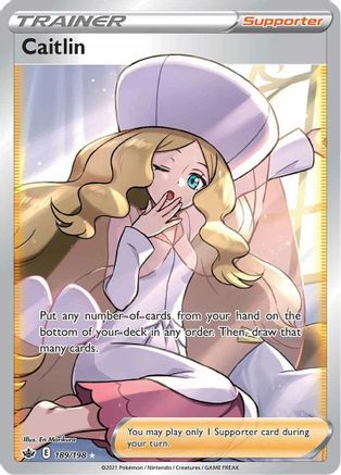 Image of Caitlin (Full Art) 189/198  - Holofoil SWSH06 Chilling Reign - Ultra Rare