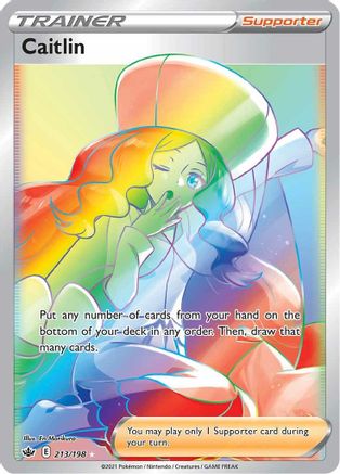 Image of Caitlin (Secret) 213/198  - Holofoil SWSH06 Chilling Reign - Secret Rare