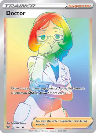 Image of Doctor (Secret) 214/198  - Holofoil SWSH06 Chilling Reign - Secret Rare