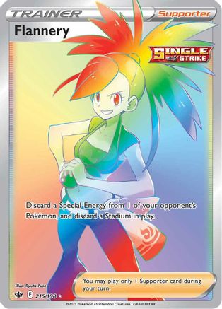 Image of Flannery (Secret) 215/198  - Holofoil SWSH06 Chilling Reign - Secret Rare