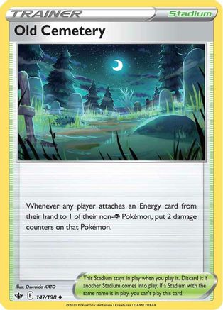 Image of Old Cemetery 147/198  SWSH06 Chilling Reign - Uncommon