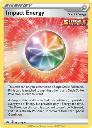 Image of Impact Energy 157/198  SWSH06 Chilling Reign - Uncommon