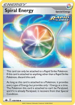 Image of Spiral Energy 159/198  - Reverse Holofoil SWSH06 Chilling Reign - Uncommon