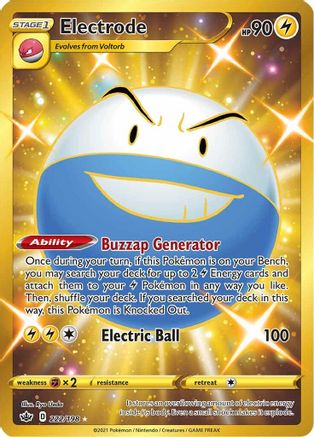 Image of Electrode (Secret) 222/198  - Holofoil SWSH06 Chilling Reign - Secret Rare