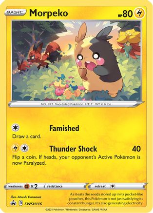 Image of Morpeko SWSH116  - Holofoil SWSH Sword & Shield Promo Cards - Promo