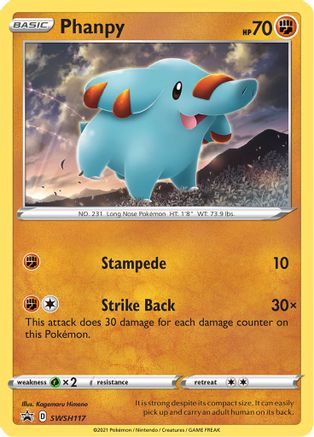 Image of Phanpy SWSH117  - Holofoil SWSH Sword & Shield Promo Cards - Promo