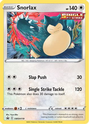 Image of Snorlax SWSH119  - Holofoil SWSH Sword & Shield Promo Cards - Promo