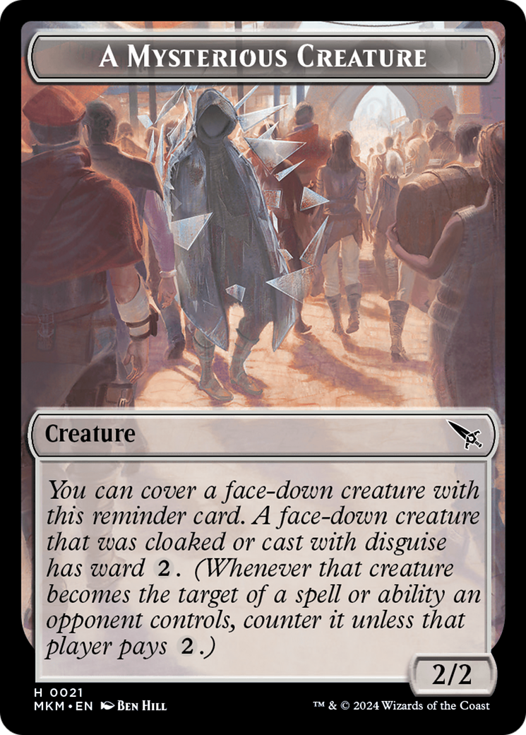 Image of A Mysterious Creature (TMKM-021) - Murders at Karlov Manor Tokens