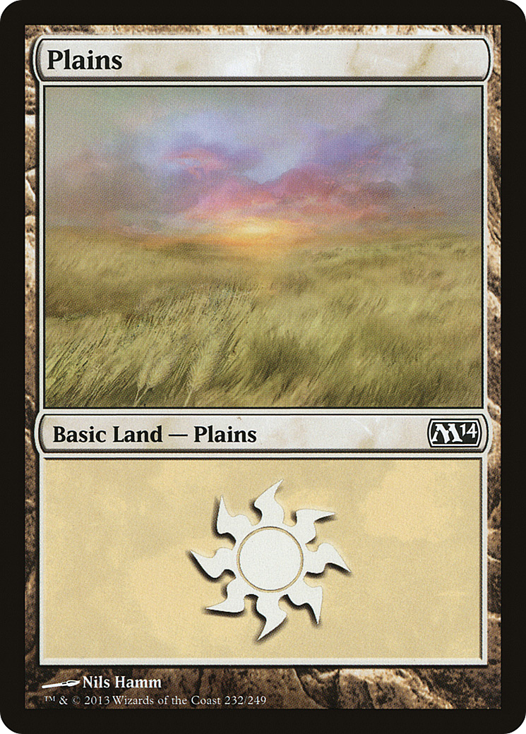 Image of Plains (232) (M14-232) - Magic 2014 Foil