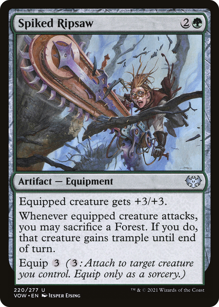 Image of Spiked Ripsaw (VOW-220) - Innistrad: Crimson Vow Foil
