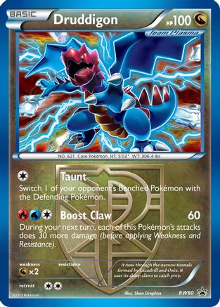 Image of Druddigon (Team Plasma) BW80  - Holofoil Black and White Promos - Promo