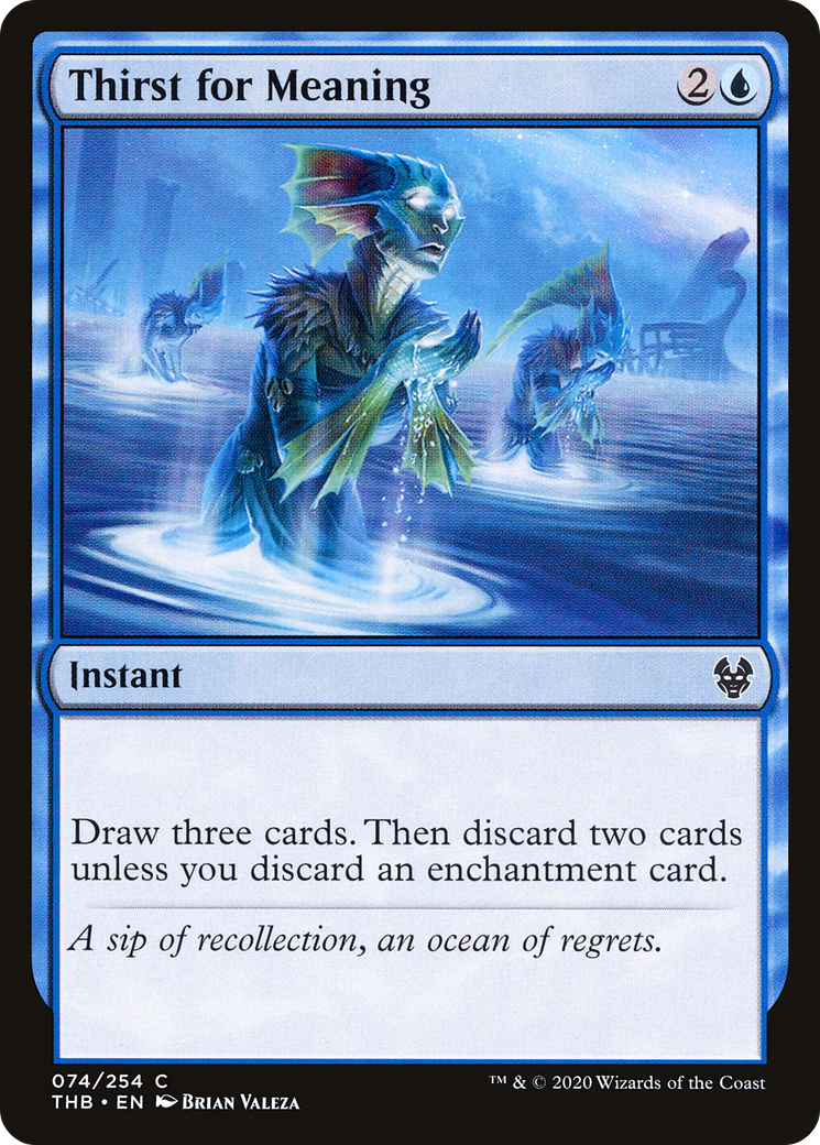 Image of Thirst for Meaning (THB-074) - Theros Beyond Death Foil