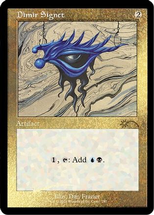 Image of Dimir Signet (Foil Etched) (SLD-287) - Secret Lair Drop Series Foil