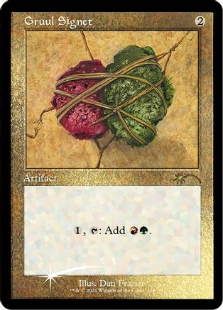 Image of Gruul Signet (Foil Etched) (SLD-288) - Secret Lair Drop Series Foil