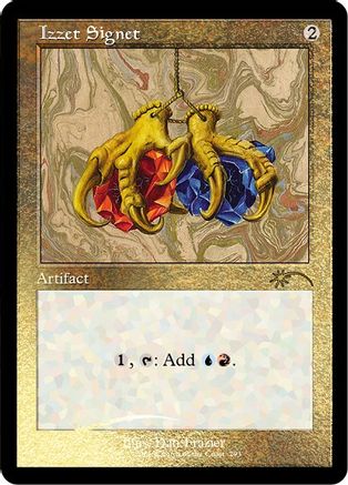 Image of Izzet Signet (Foil Etched) (SLD-293) - Secret Lair Drop Series Foil
