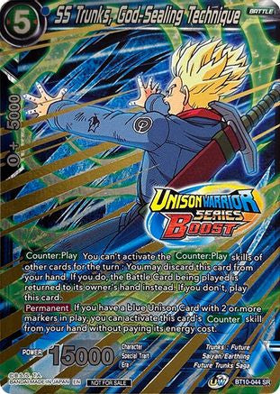 Image of SS Trunks, God-Sealing Technique (Event Pack 08) (BT10-044) - Tournament Promotion Cards