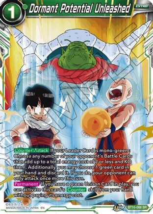 Image of Dormant Potential Unleashed (Event Pack 08) (Gold-Stamped Print) (BT10-088) - Tournament Promotion Cards