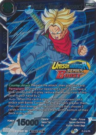 Image of SS2 Trunks, Heroic Prospect (Event Pack 08) (P-219) - Tournament Promotion Cards