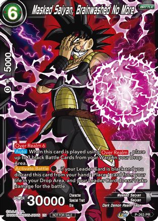 Image of Masked Saiyan, Brainwashed No More  (Event Pack 08) (P-263) - Tournament Promotion Cards