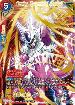 Image of Cooler, Tyrannical Assault (Alternate Art Set 2021 Vol. 2) (BT9-103) - Tournament Promotion Cards